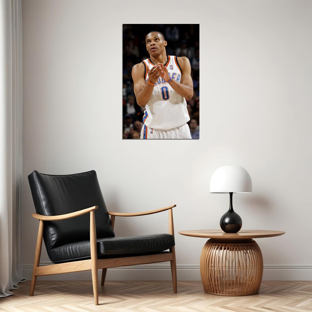 Russell Westbrook American Basketball Player Poster Wall Art Print Home Wall Decor