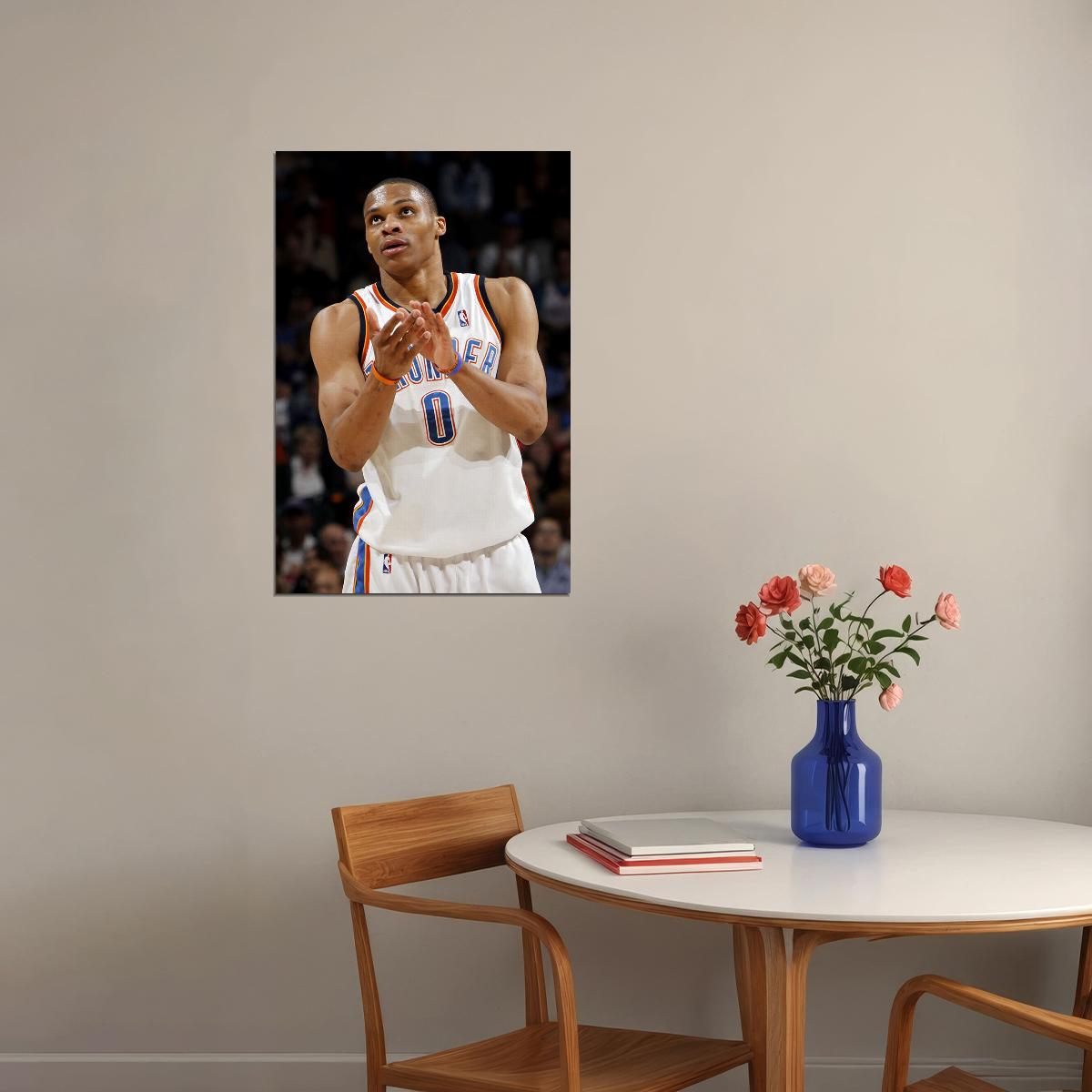 Russell Westbrook American Basketball Player Poster Wall Art Print Home Wall Decor