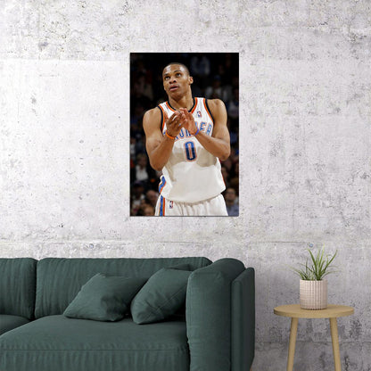 Russell Westbrook American Basketball Player Poster Wall Art Print Home Wall Decor