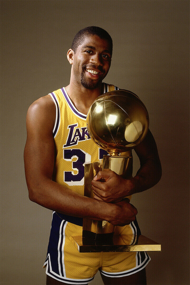 Magic Johnson American Basketball Player Poster Wall Art Print Home Wall Decor - xonomax