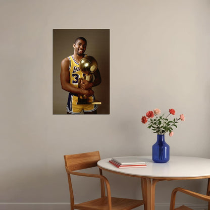 Magic Johnson American Basketball Player Poster Wall Art Print Home Wall Decor - xonomax