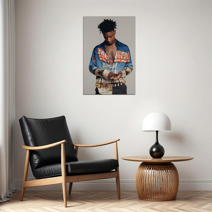21 Savage Rap Music Songwriter Producer Poster Wall Art Print Home Wall Decor - xonomax