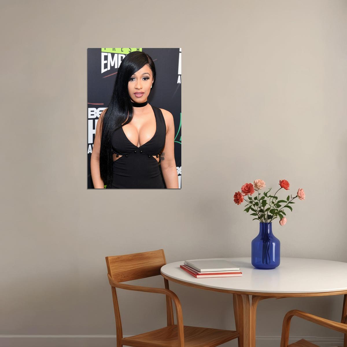 Cardi B Celebrity Singer Cinema Actor Rapper Poster Wall Art Print Home Wall Decor - xonomax