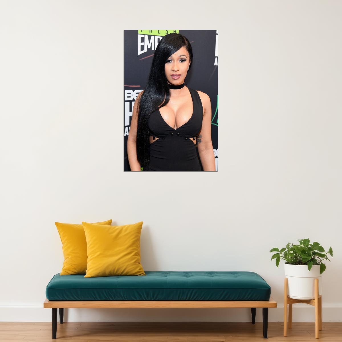 Cardi B Celebrity Singer Cinema Actor Rapper Poster Wall Art Print Home Wall Decor - xonomax
