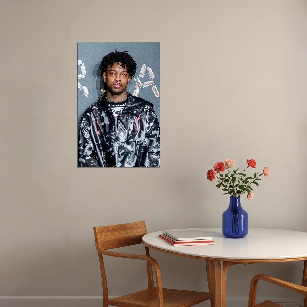 21 Savage Celebrity Singer Rapper Music Poster Wall Art Print Home Wall Decor - xonomax