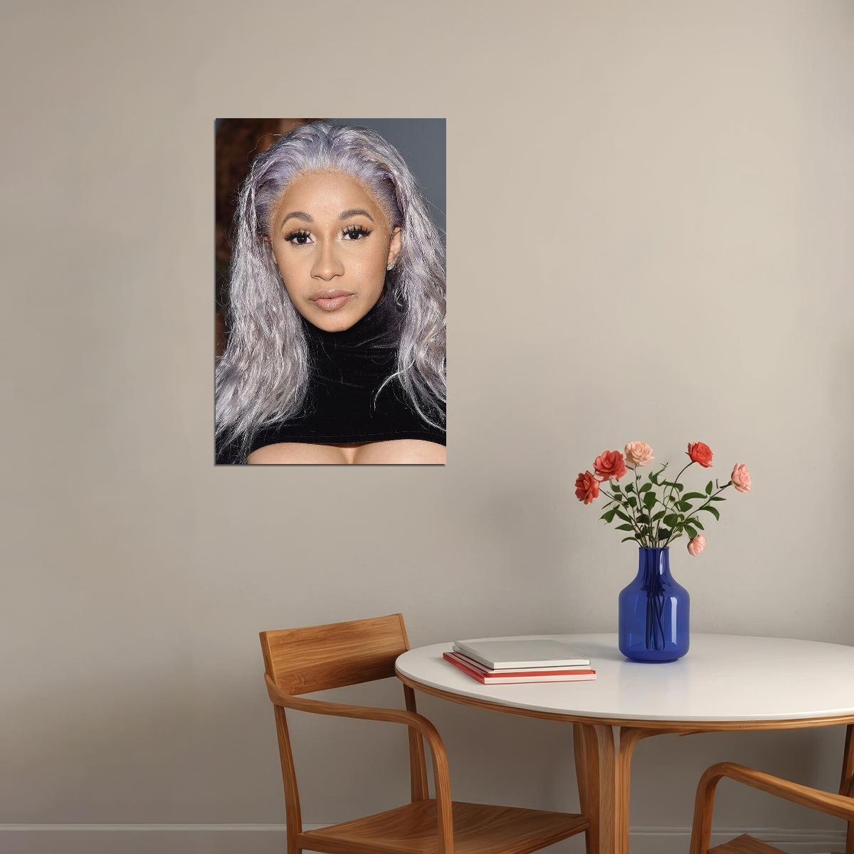 Cardi B Celebrity Singer Cinema Actor Rap Poster Wall Art Print Home Wall Decor - xonomax