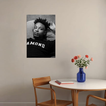 21 Savage Celebrity Singer Rap Music Poster Wall Art Print Home Wall Decor - xonomax