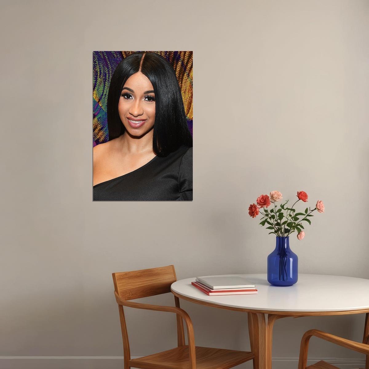 Cardi B Celebrity Singer Cinema Actor Rap Poster Wall Art Print Home Wall Decor - xonomax