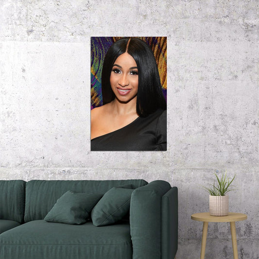 Cardi B Celebrity Singer Cinema Actor Rap Poster Wall Art Print Home Wall Decor - xonomax