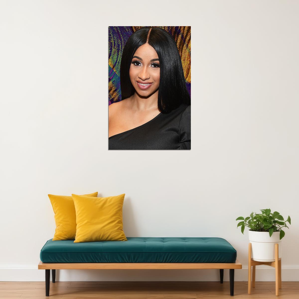 Cardi B Celebrity Singer Cinema Actor Rap Poster Wall Art Print Home Wall Decor - xonomax