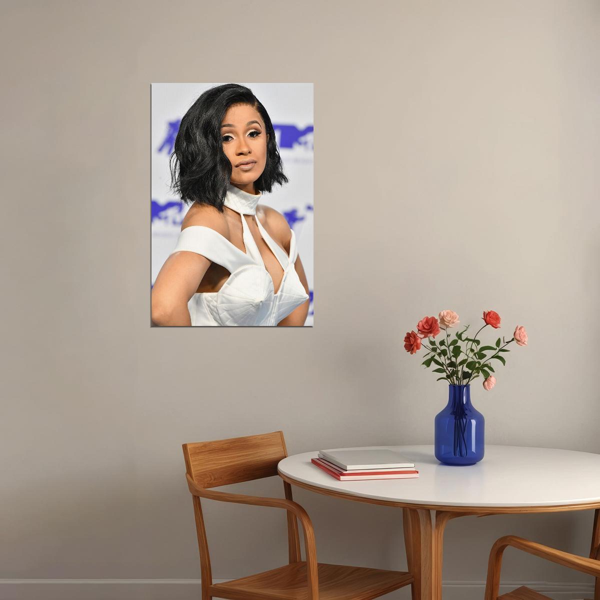 Cardi B Celebrity Singer Cinema Actress Rap Poster Wall Art Print Home Wall Decor - xonomax