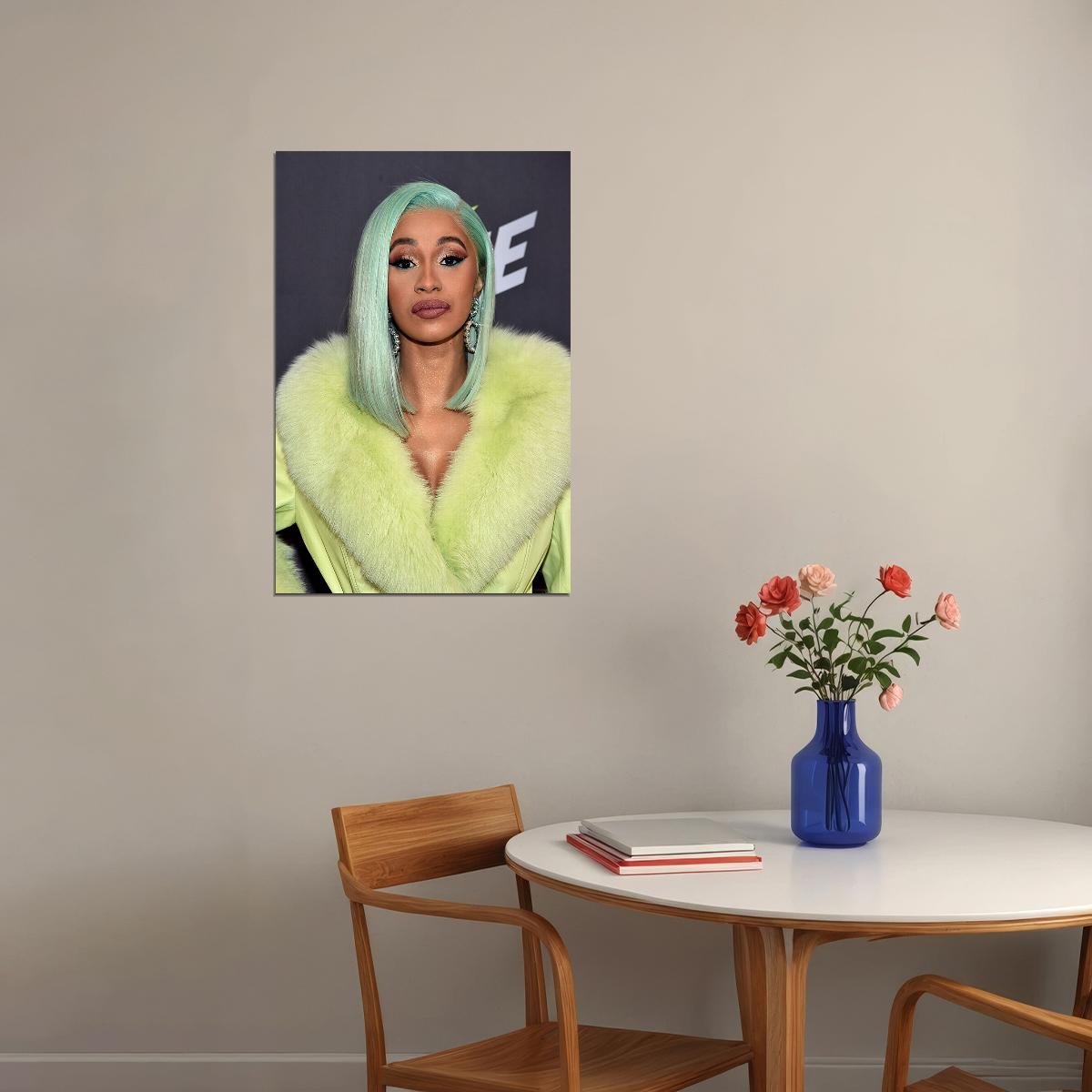 Cardi B Celebrity Singer Cinema Actress Poster Wall Art Print Home Wall Decor - xonomax