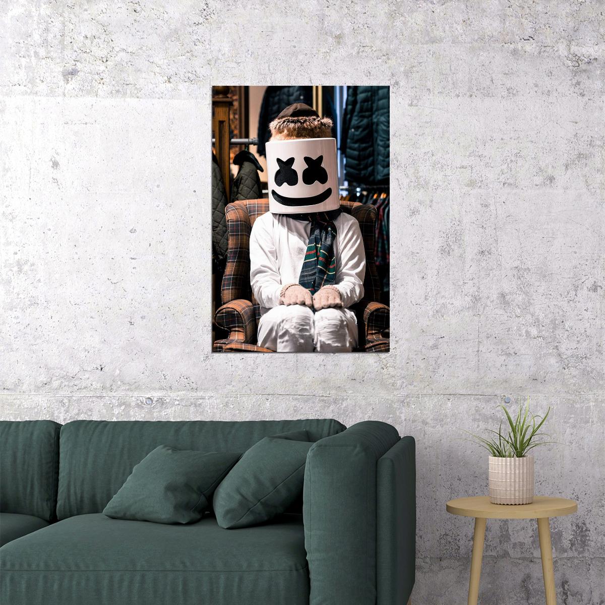 Marshmello Music Producer Musician Artist Poster Wall Art Print Home Wall Decor - xonomax