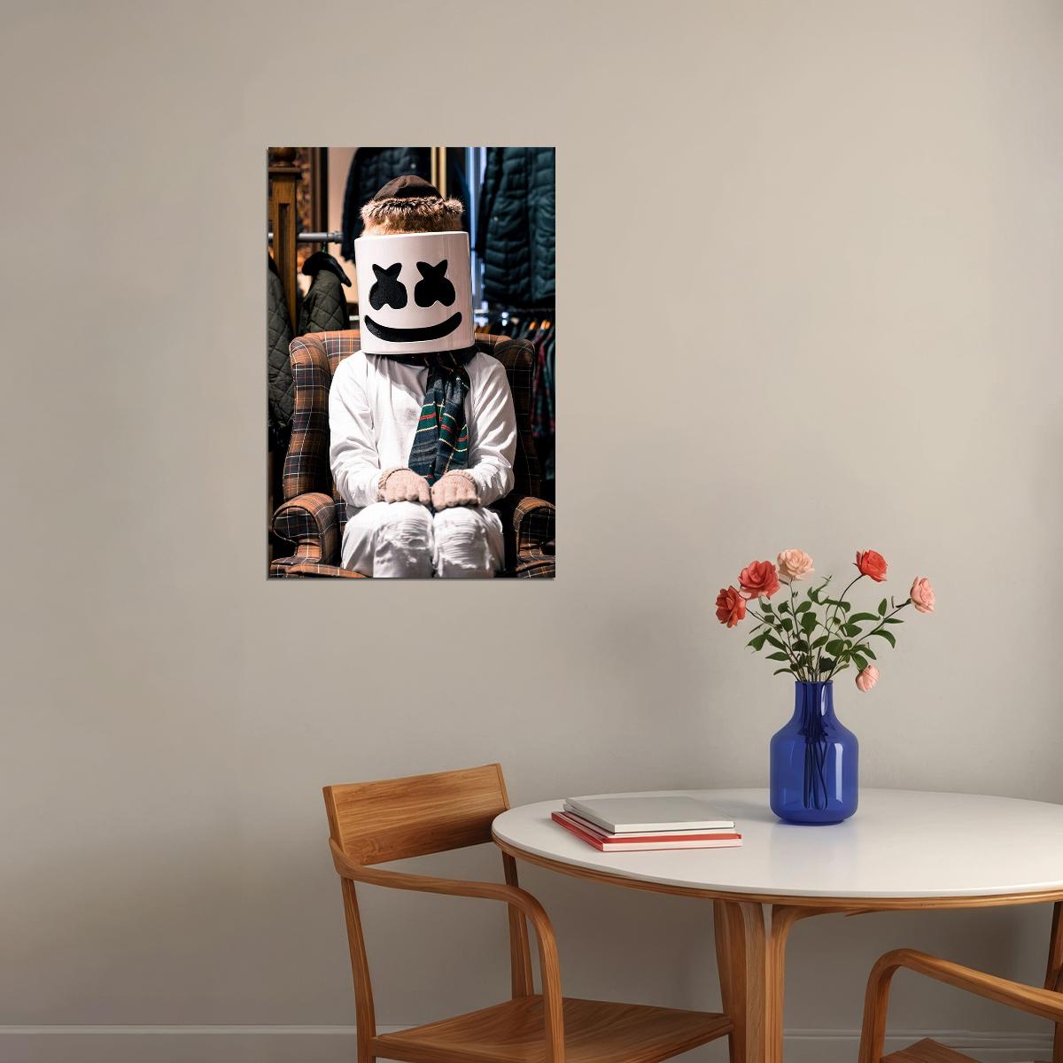Marshmello Music Producer Musician Artist Poster Wall Art Print Home Wall Decor - xonomax