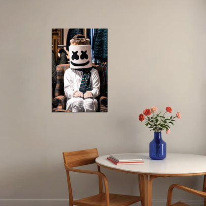 Marshmello Music Producer Musician Artist Poster Wall Art Print Home Wall Decor - xonomax
