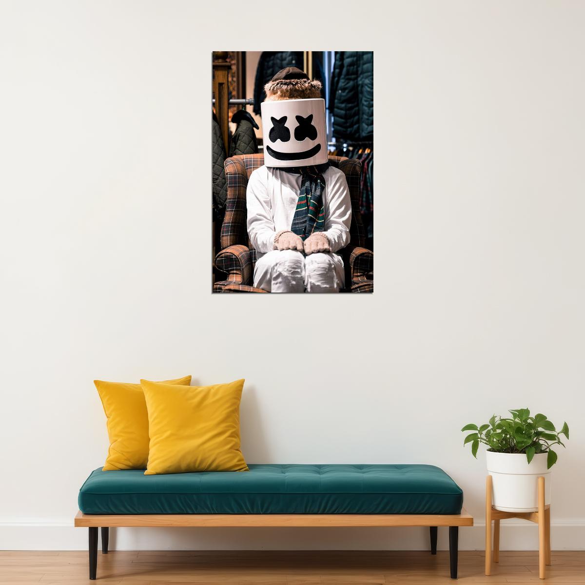 Marshmello Music Producer Musician Artist Poster Wall Art Print Home Wall Decor - xonomax
