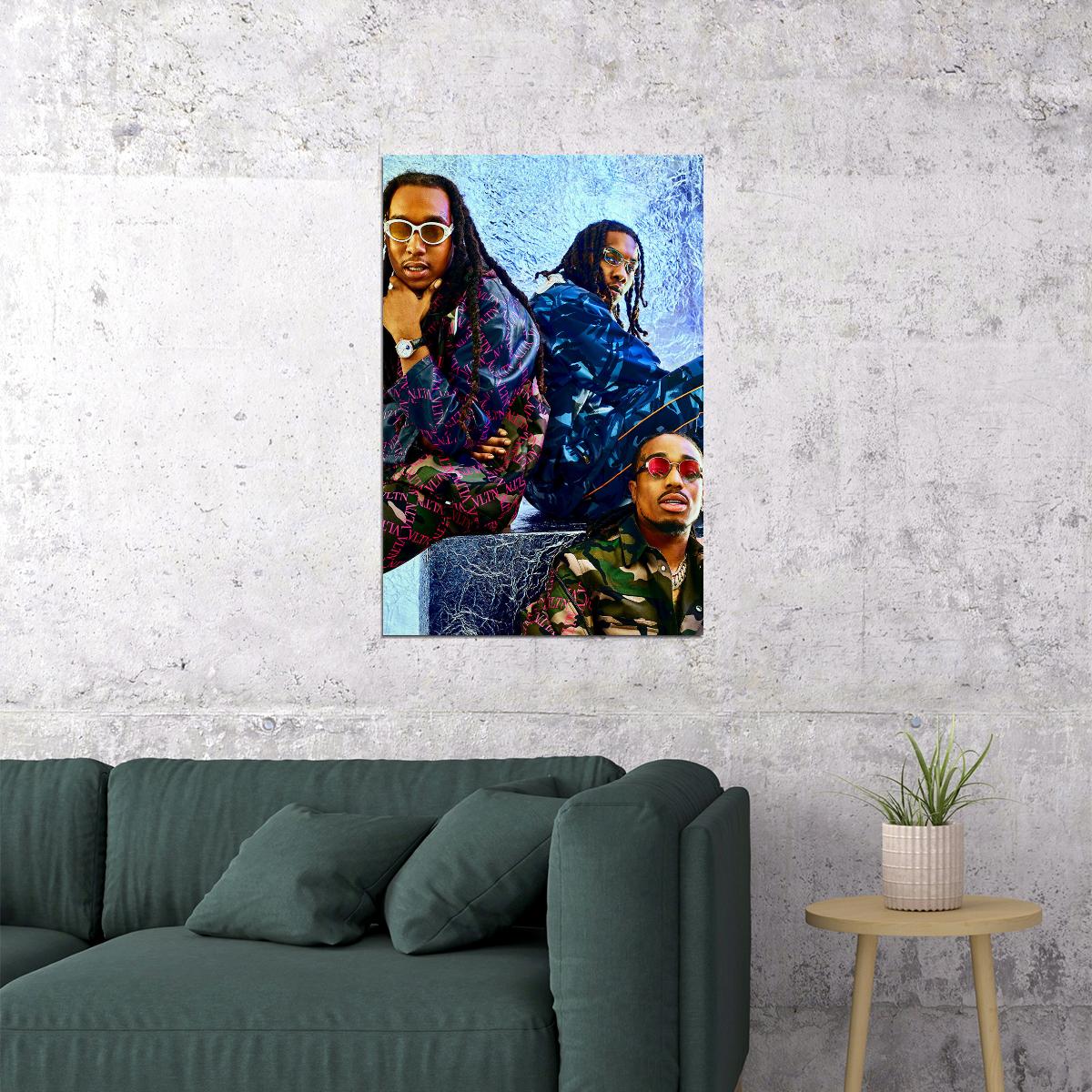 Migos Celebrity American Music Band Rapper Music Poster Wall Art Print Home Wall Decor - xonomax