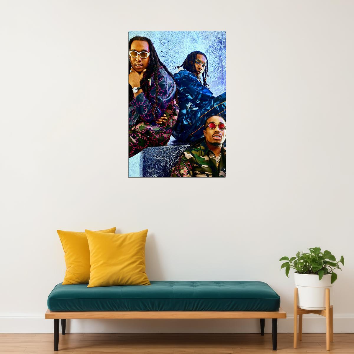 Migos Celebrity American Music Band Rapper Music Poster Wall Art Print Home Wall Decor - xonomax