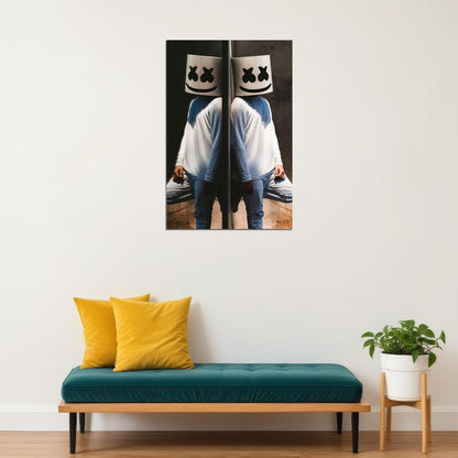 Marshmello Celebrity Music Producer Dance Poster Wall Art Print Home Wall Decor - xonomax