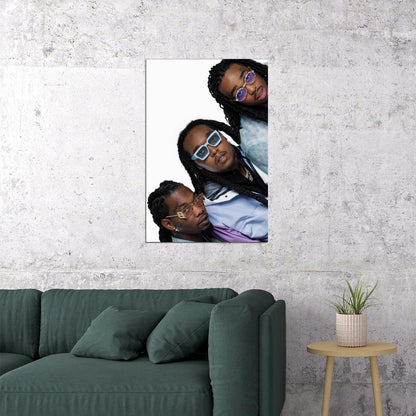 Migos Celebrity American Music Band Dance Music Poster Wall Art Print Home Wall Decor - xonomax