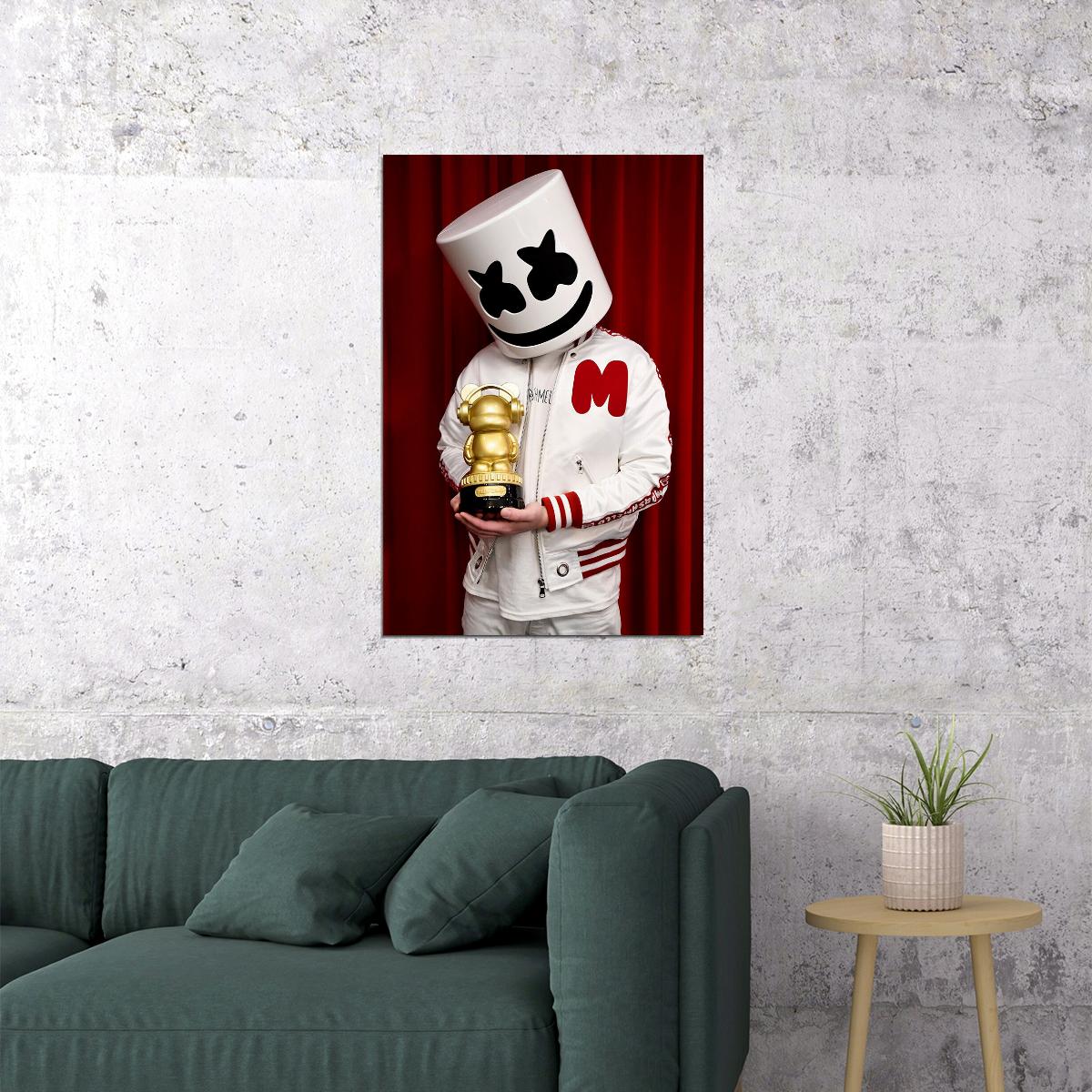 Marshmello Celebrity Music Producer Deejay Poster Wall Art Print Home Wall Decor - xonomax
