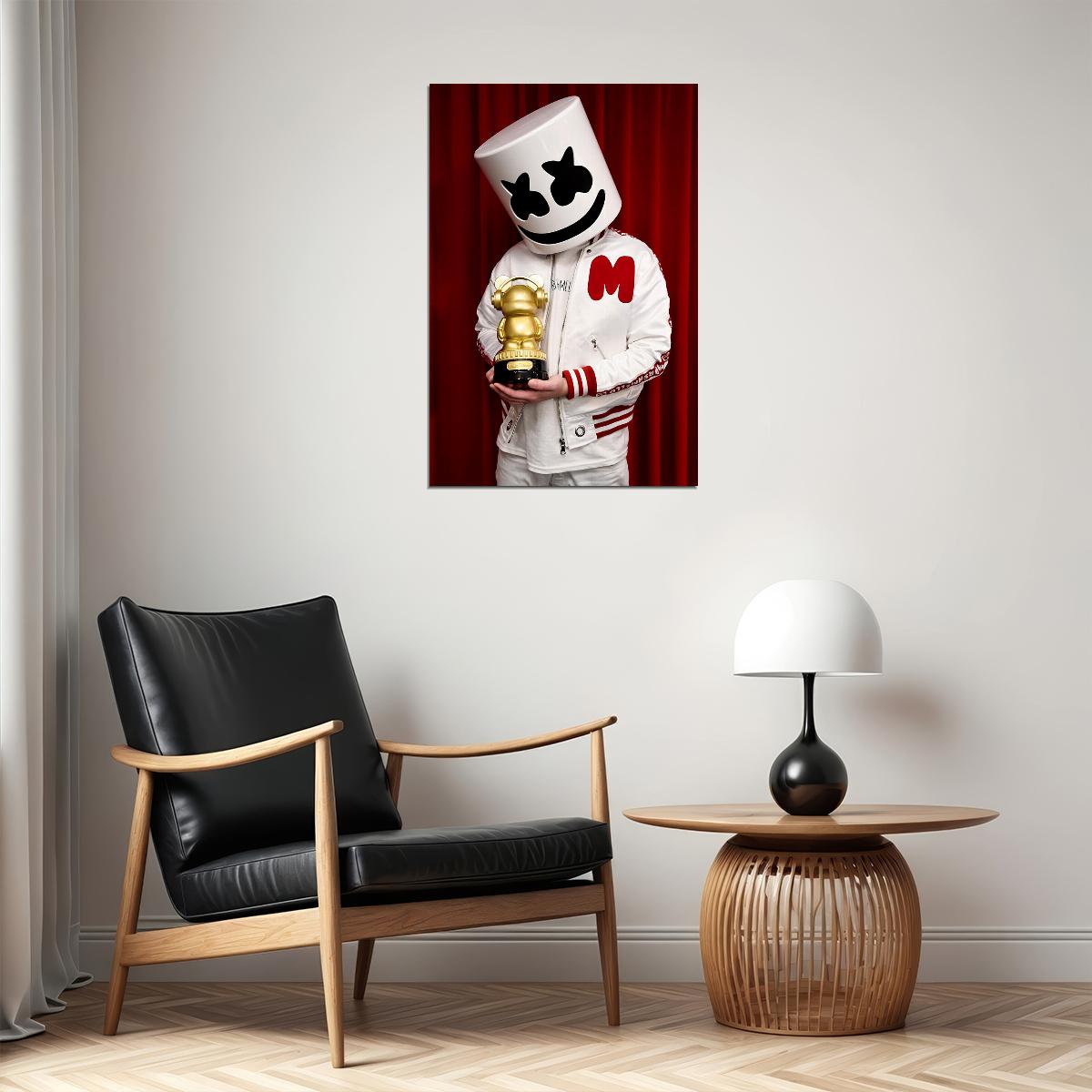 Marshmello Celebrity Music Producer Deejay Poster Wall Art Print Home Wall Decor - xonomax