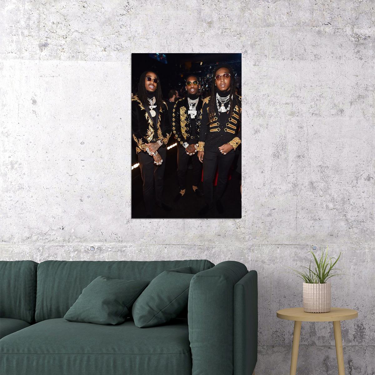 Migos Celebrity American Music Band Musicians Poster Wall Art Print Home Wall Decor - xonomax