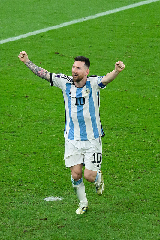Messi Celebration Argentina Football Soccer Fans Poster Wall Art Print Home Wall Decor - xonomax