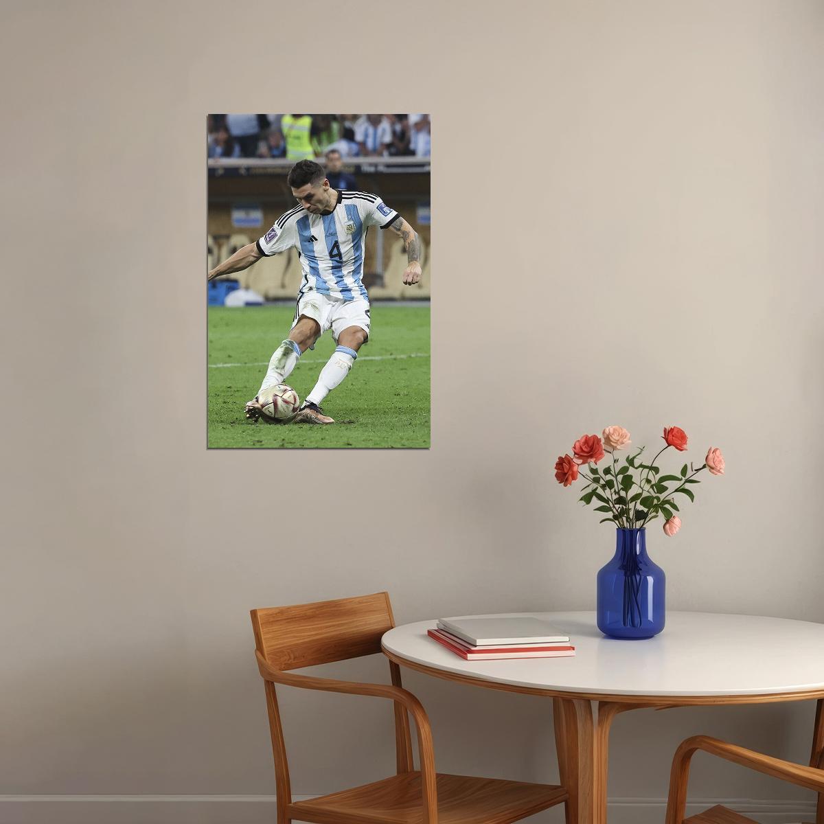 Montiel Argentina Last Penalty Shot Football World Soccer Fans Poster Wall Art Print Home Wall Decor - xonomax