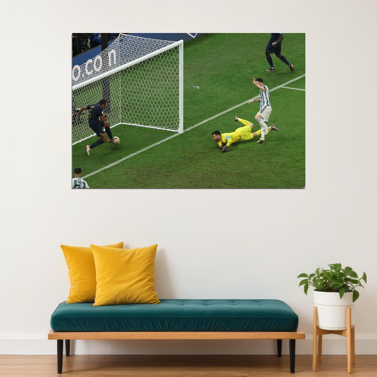 Messi Goal Argentina Football Soccer Player Fans Poster Wall Art Print Home Wall Decor - xonomax