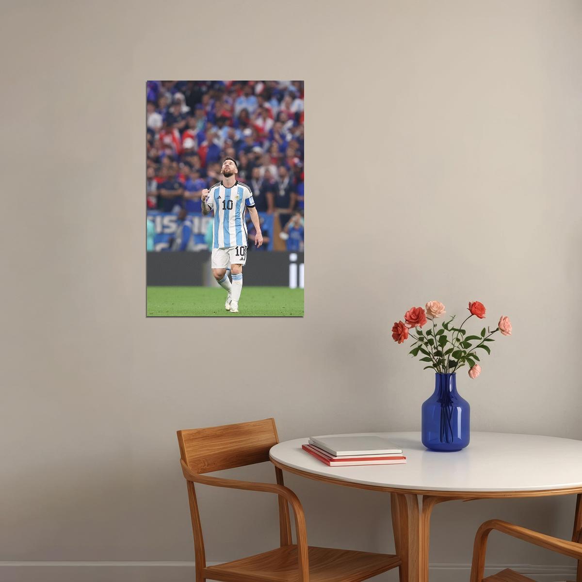Leo Messi Argentina Football Goat Soccer Player Fans Poster Wall Art Print Home Wall Decor - xonomax