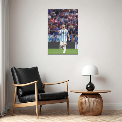Leo Messi Argentina Football Goat Soccer Player Fans Poster Wall Art Print Home Wall Decor - xonomax
