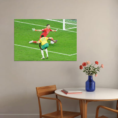 Argentina Goalkeeper Emiliano Martinez Football World Soccer Poster Wall Art Print Home Wall Decor - xonomax
