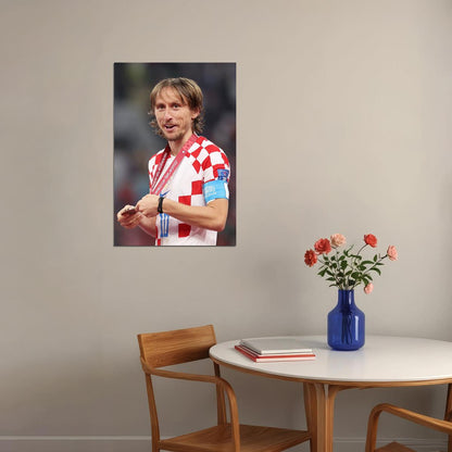 Luka Modric Croatia National Team World Cup Poster Wall Art Print Home Wall Decor - xonomax