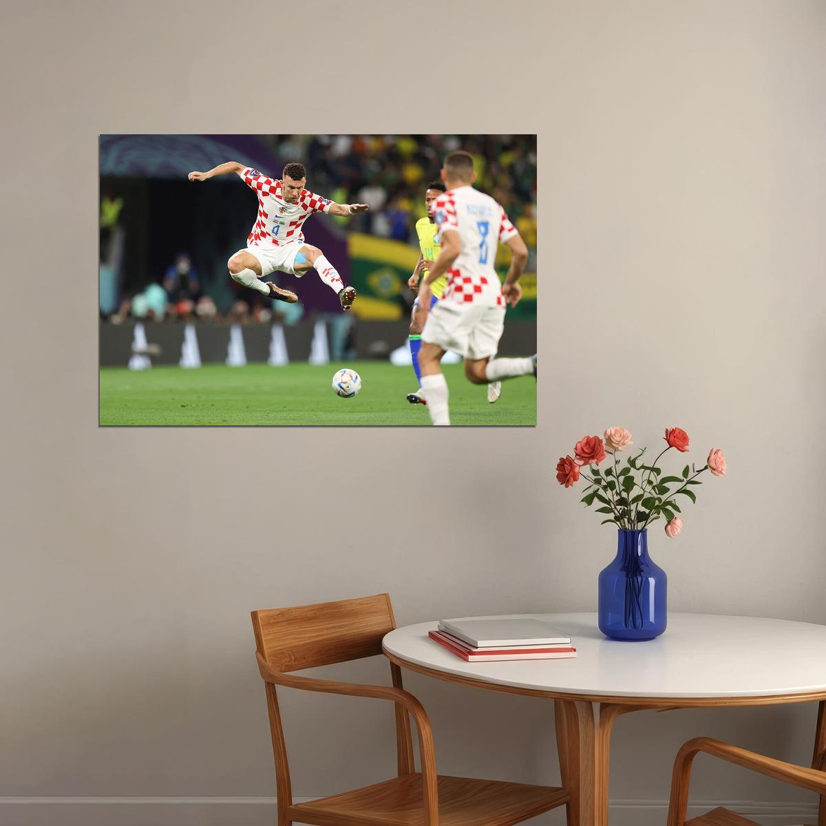 Ivan Perisic Croatia National Team World Cup Poster Wall Art Print Home Wall Decor - xonomax