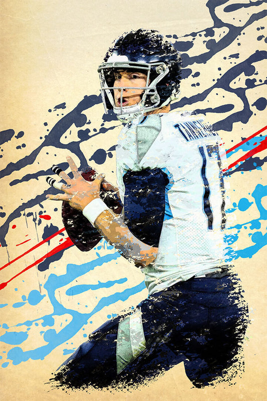 Tennessee Titans Ryan Tannehill American Football Player Poster Wall Art Print Home Wall Decor - xonomax