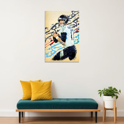 Tennessee Titans Ryan Tannehill American Football Player Poster Wall Art Print Home Wall Decor - xonomax