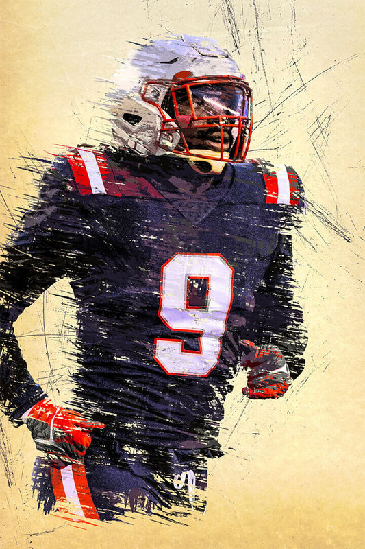 New England Patriots Matt Judon American Football Player Poster Wall Art Print Home Wall Decor - xonomax