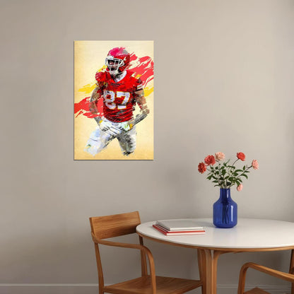 Kansas City Chiefs Travis Kelce American Football Player Poster Wall Art Print Home Wall Decor - xonomax