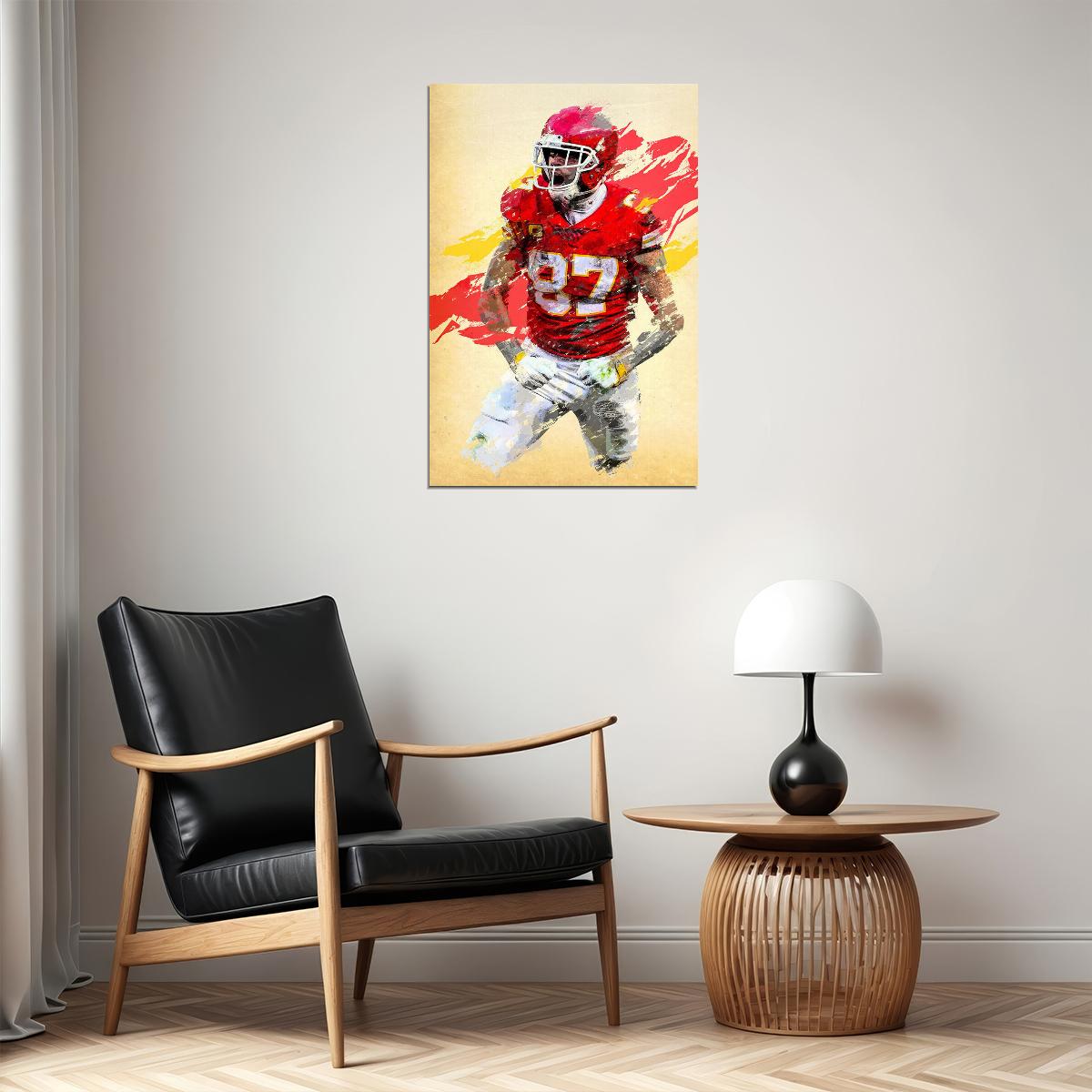 Kansas City Chiefs Travis Kelce American Football Player Poster Wall Art Print Home Wall Decor - xonomax