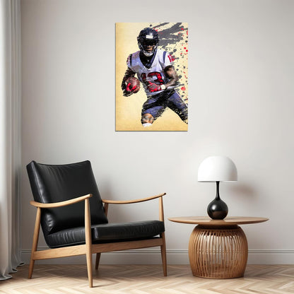 Houston Texans Brandin Cooks American Footballer Poster Wall Art Print Home Wall Decor - xonomax
