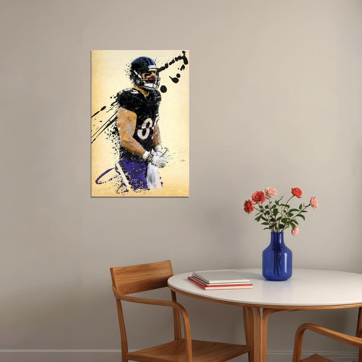 Baltimore Ravens American Football Player Mark Andrews Poster Wall Art Print Home Wall Decor - xonomax