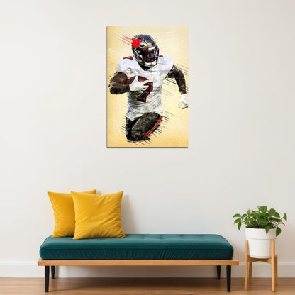 Tampa Bay Buccaneers Leonard Fournette American Football Poster Wall Art Print Home Wall Decor - xonomax