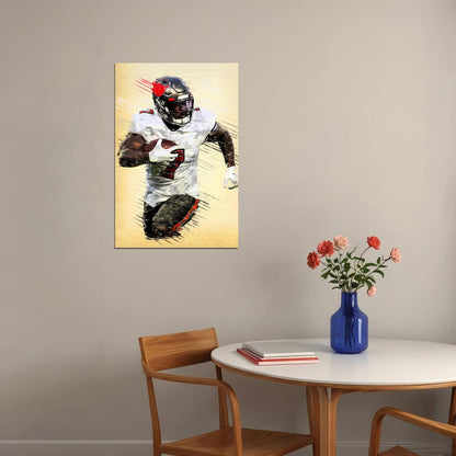 Tampa Bay Buccaneers Leonard Fournette American Football Poster Wall Art Print Home Wall Decor - xonomax