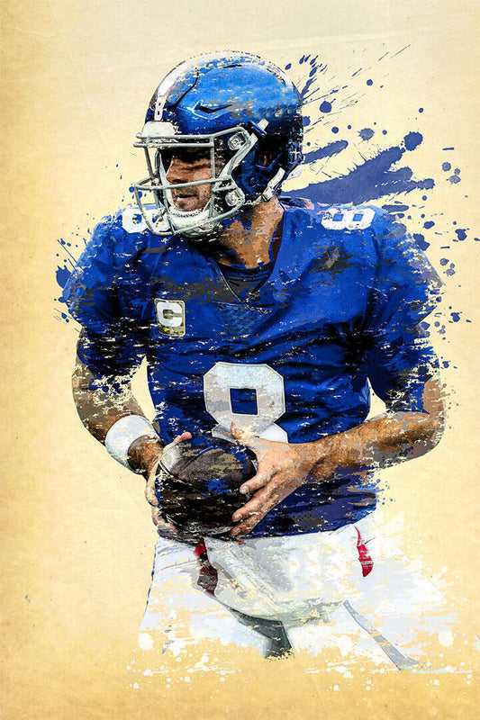 New York Giants Daniel Jones American Football Player Poster Wall Art Print Home Wall Decor - xonomax