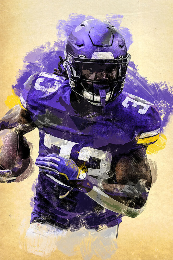 Minnesota Vikings Dalvin Cook American Football Player Poster Wall Art Print Home Wall Decor - xonomax