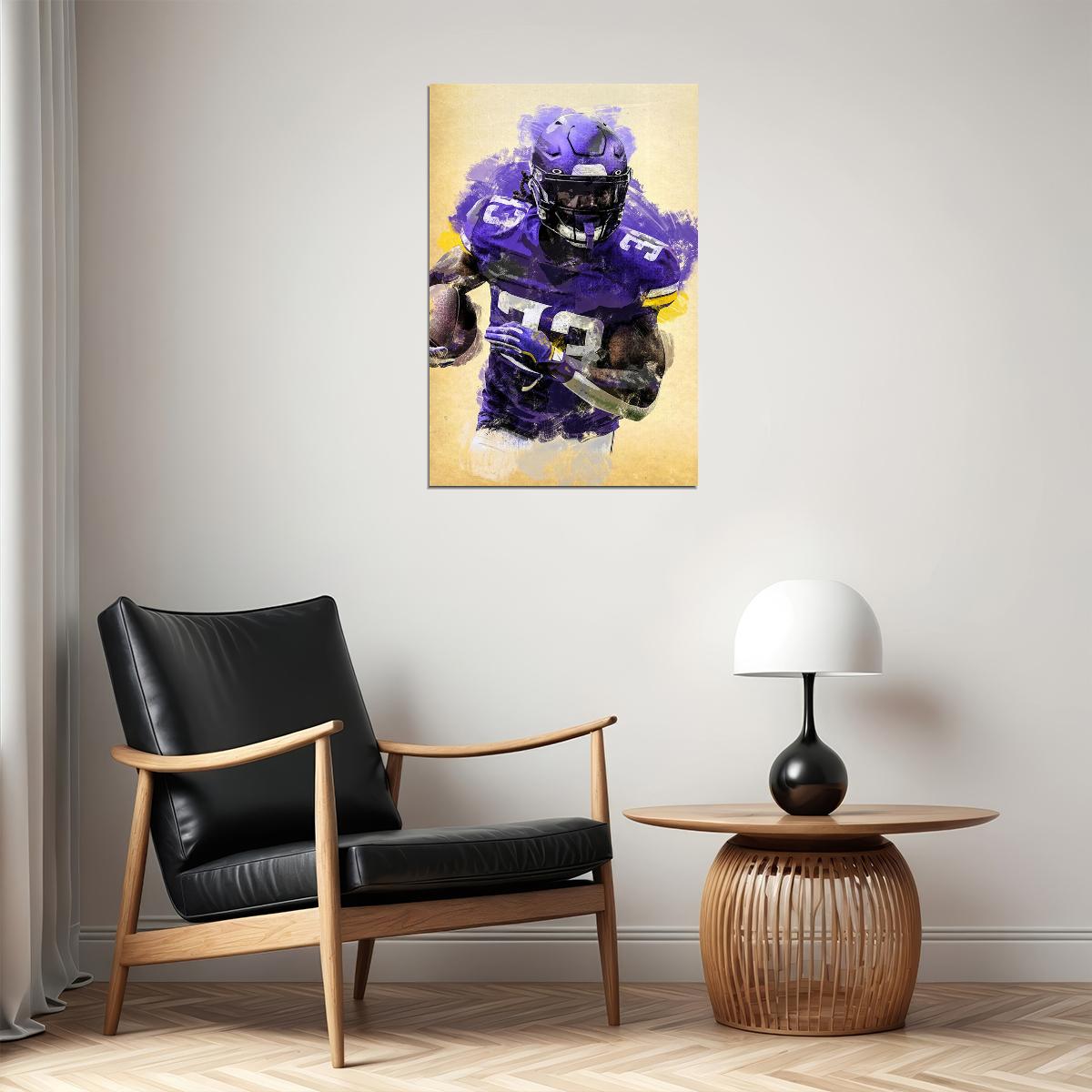 Minnesota Vikings Dalvin Cook American Football Player Poster Wall Art Print Home Wall Decor - xonomax