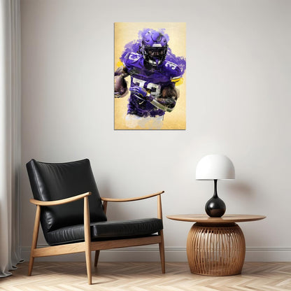 Minnesota Vikings Dalvin Cook American Football Player Poster Wall Art Print Home Wall Decor - xonomax