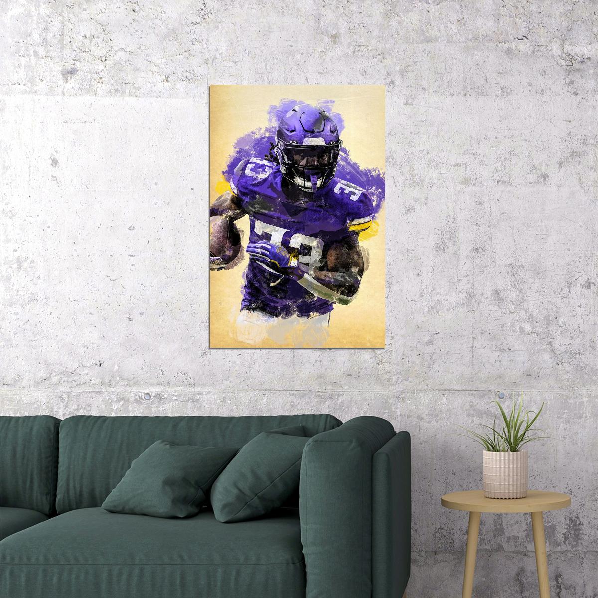 Minnesota Vikings Dalvin Cook American Football Player Poster Wall Art Print Home Wall Decor - xonomax