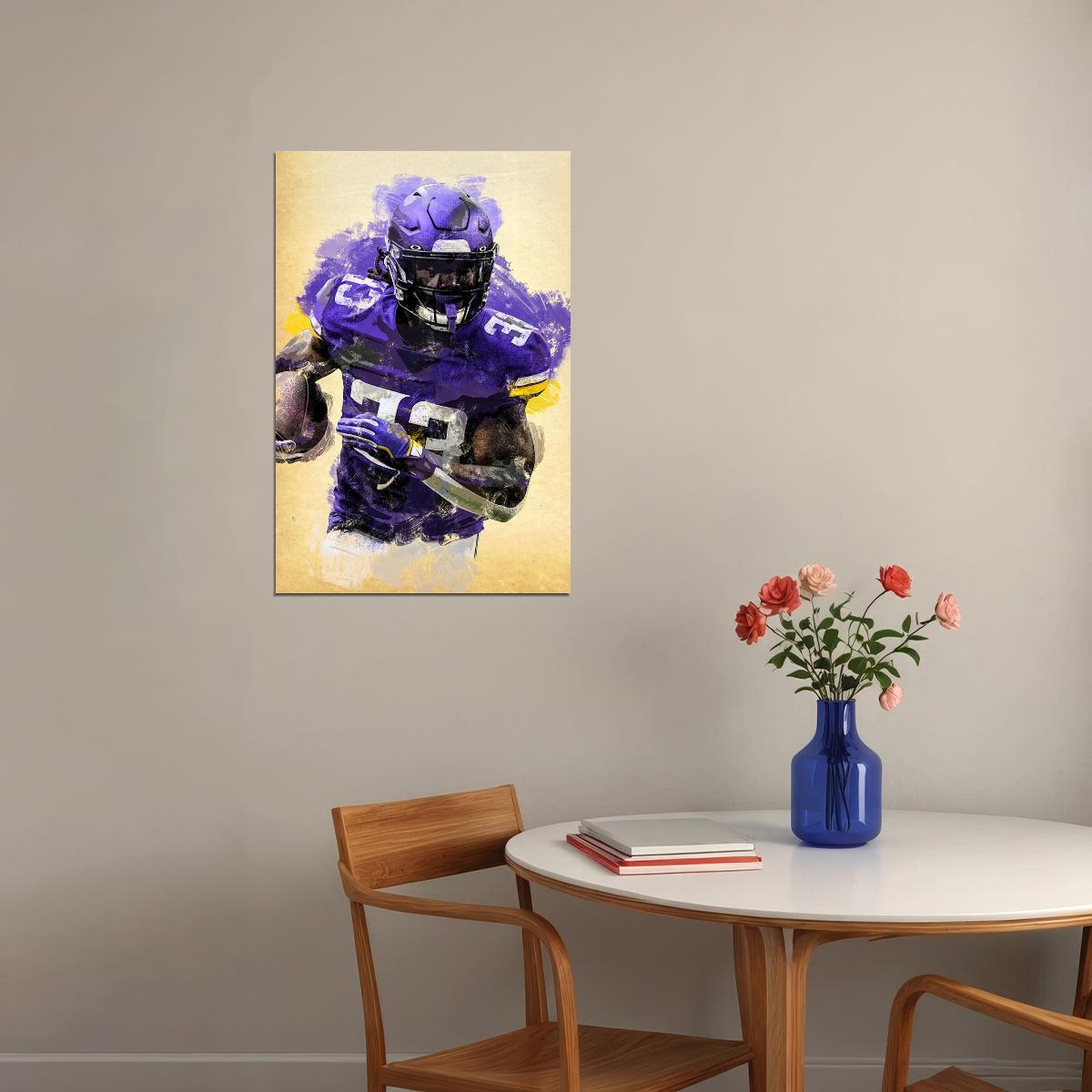 Minnesota Vikings Dalvin Cook American Football Player Poster Wall Art Print Home Wall Decor - xonomax